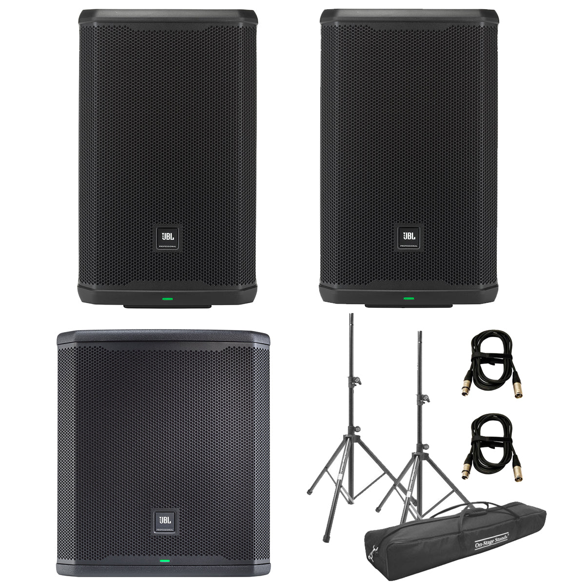 JBL PRX 900 Series 2.1 Starter PA Speaker Bundle w/ Cables & StandsJBL PRX 900 Series 2.1 Starter PA Speaker Bundle w/ Cables & Stands