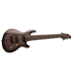 ESP LTD JR-608 Javier Reyes Signature Electric Guitar 8-String Quilted Maple Faded Blue Sunburst w/ Fishmans