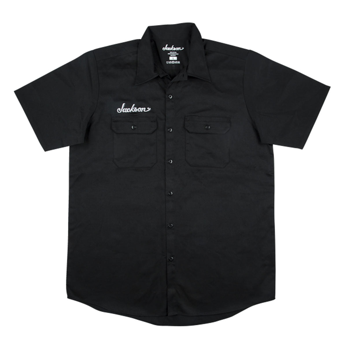 Jackson Logo Mens Work Shirt, Black, M Medium - 2999578506