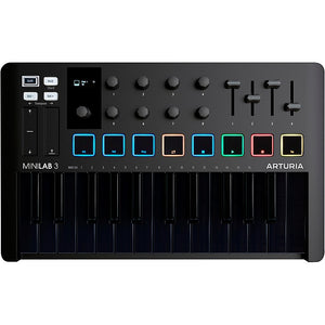 Arturia MiniLab MK3 MIDI Keyboard 25 Key - Deep Black