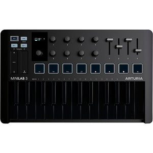 Arturia MiniLab MK3 MIDI Keyboard 25 Key - Deep Black