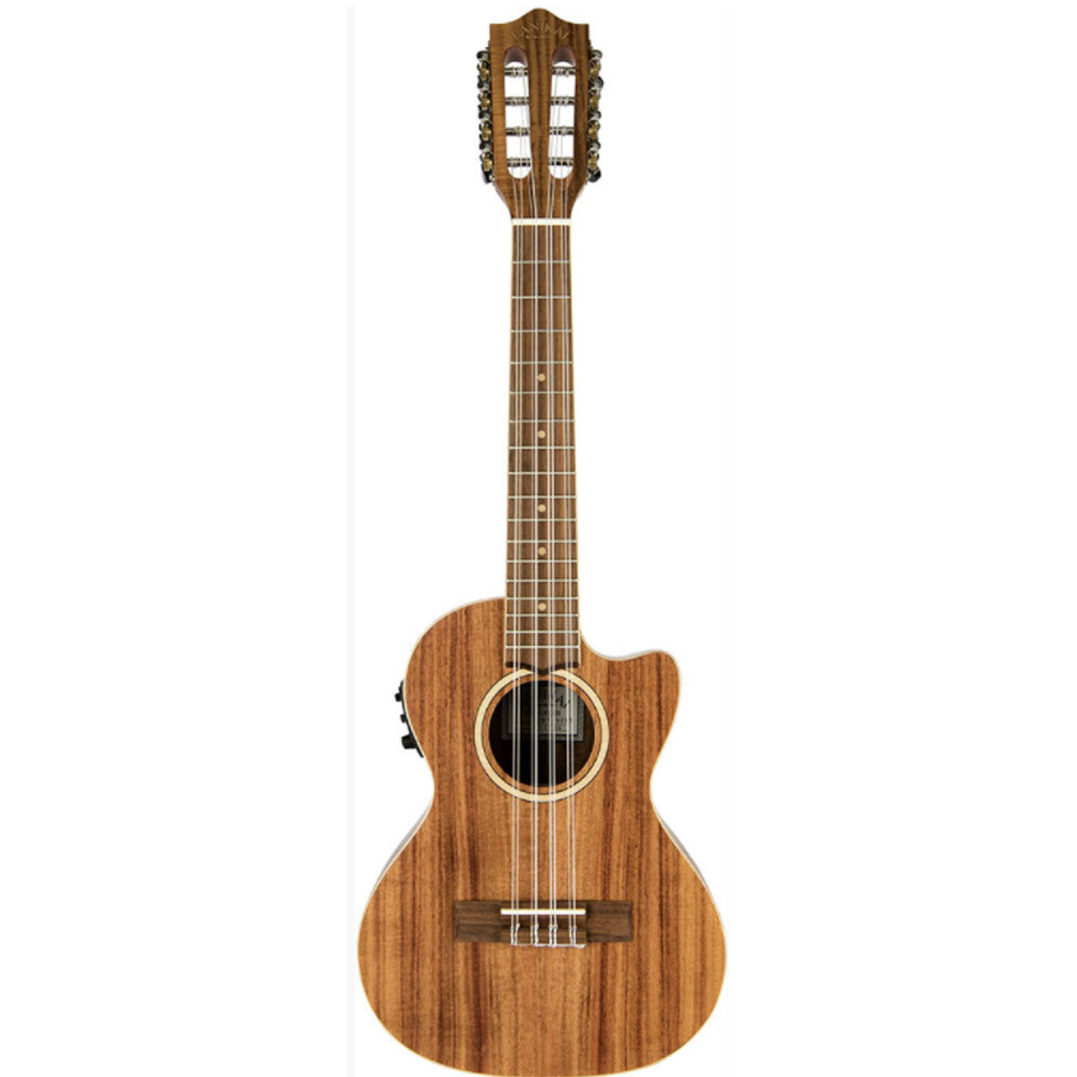 Lanikai Acacia Series 8-String Tenor Ukulele Natural Satin Uke w/ Fishman Kula Pickup