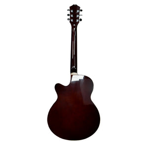 Monterey MA-15TN Acoustic Guitar Folk Size Natural Finish w/ Cutaway & Built-In Tuner