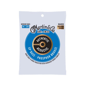 Martin MA4850 Authentic Acoustic SP Bass Strings Phosphor Bronze Medium 45-105