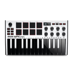 Akai Pro MPK Mini mk3 White Portable USB Keyboard Controller