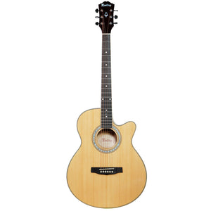 Monterey MEA-17N Acoustic Guitar Natural w/ Pickup & Cutaway