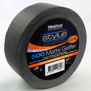 Nashua 500 Gaffer Tape Matte Black 2inch (48mm X 40m)