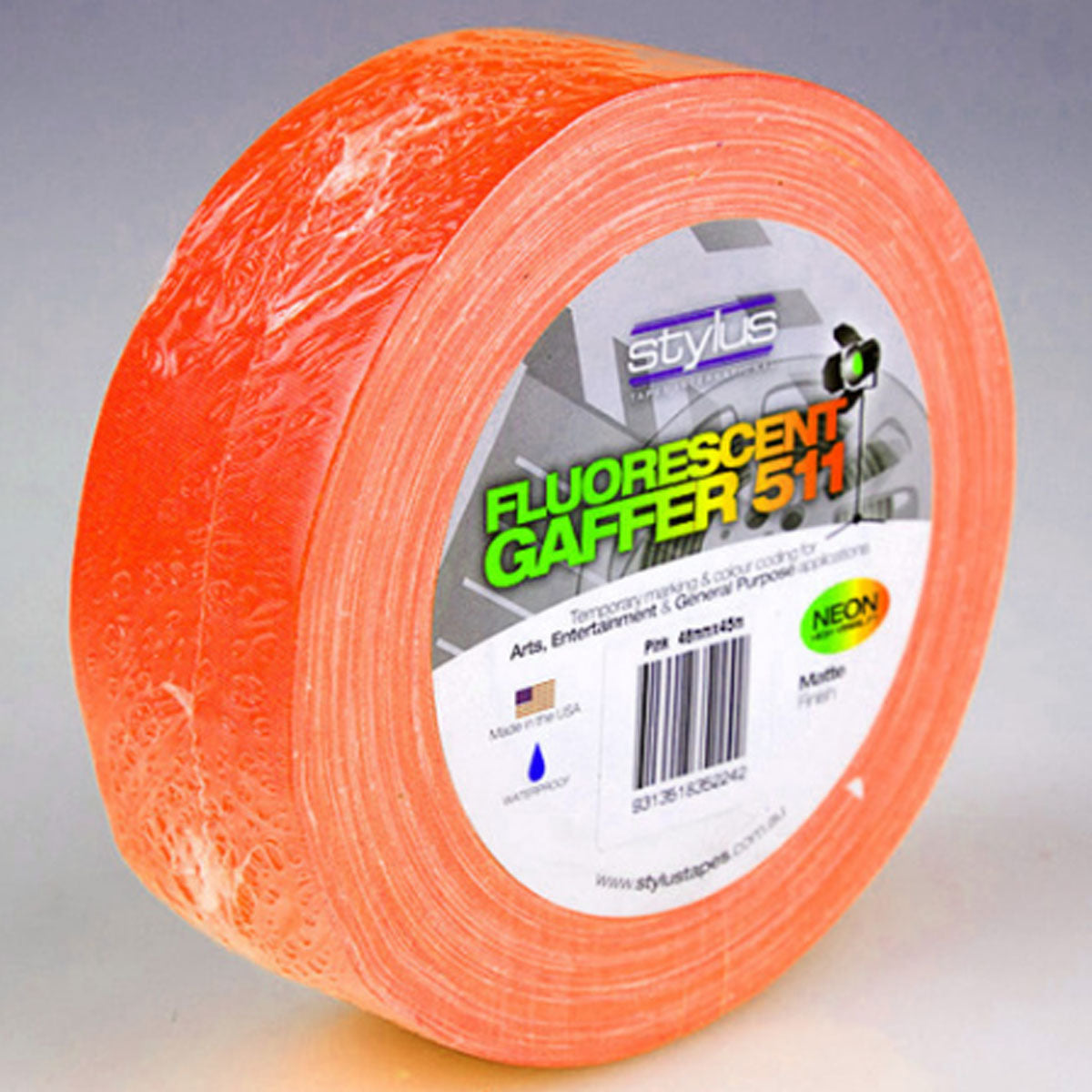 Nashua 511 Gaffer Tape Matte Neon Orange 2inch (48mm X 45m)