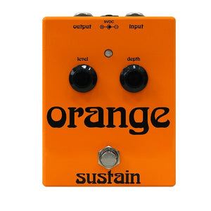 Orange Sustain Effects Pedal - Made in UK