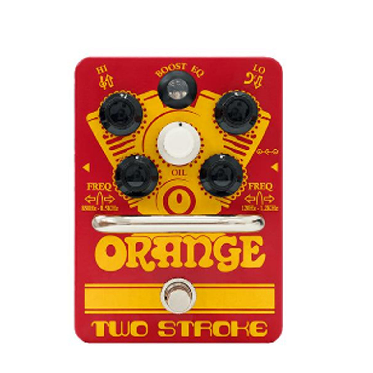 Orange Two Stroke Boost Effects Pedal