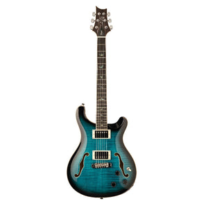 PRS Paul Reed Smith SE Hollowbody II Piezo Electric Guitar Peacock Blue Burst