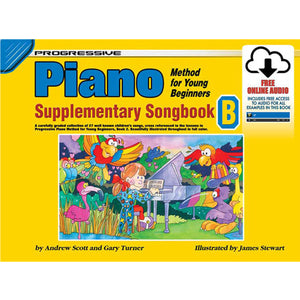 Progressive Books 18396 Young Beginner PIANO Supplementary Book B KPYPSBX