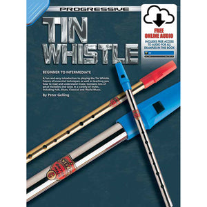 Progressive Books 69262 Progressive Tin Whistle Book & Online Media