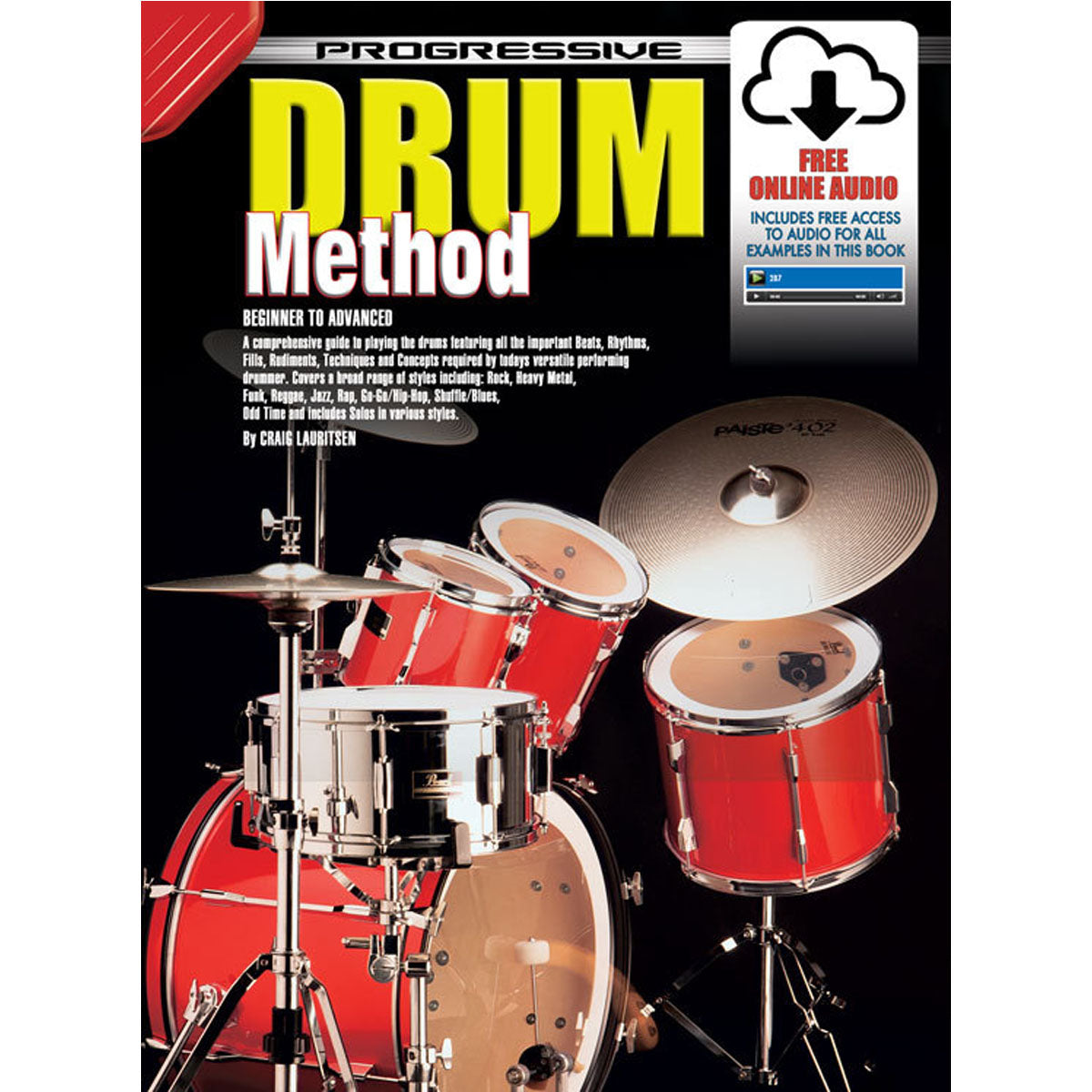 Progressive Books 72618 Drum Method Book Beginner to Advanced KPDMX