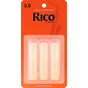 3 Pack of Rico Alto SAX Reed Size 3 Replacement Reeds 3.0 x3