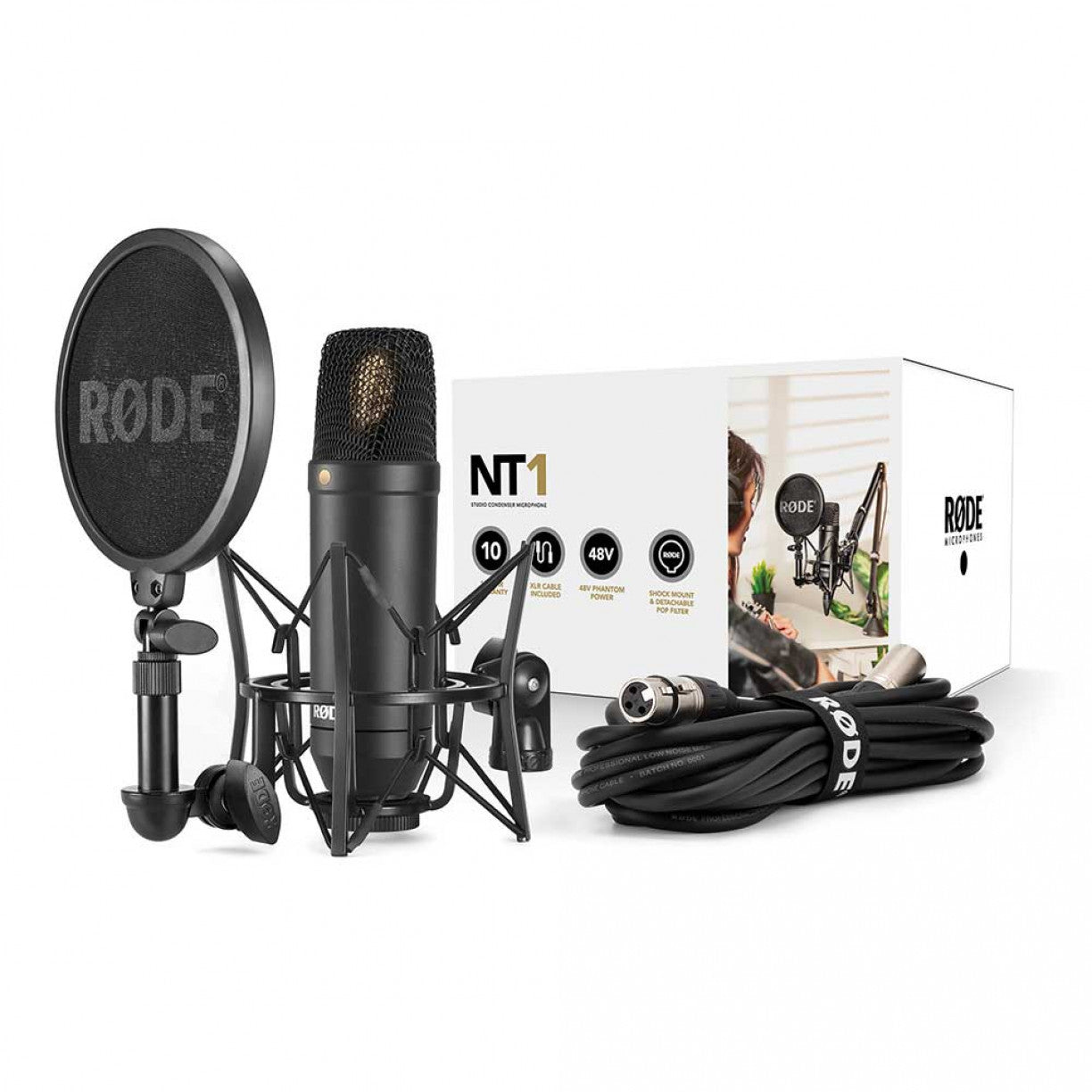 Rode NT1 Condenser Microphone w/ SMR Shock Mount