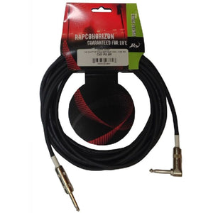 Rapco Horizon PS-7R Instrument Cable 7M 20FT Lead Right Angle Switchcraft Jack - Made in USA