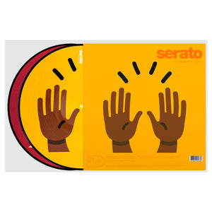 Serato Control Vinyl 2x12inch Reversible Emoji (two designs per set) Series 1 Hands
