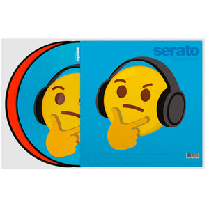 Serato Control Vinyl 2x12inch Reversible Emoji (two designs per set) Series 4 Thinking/Crying