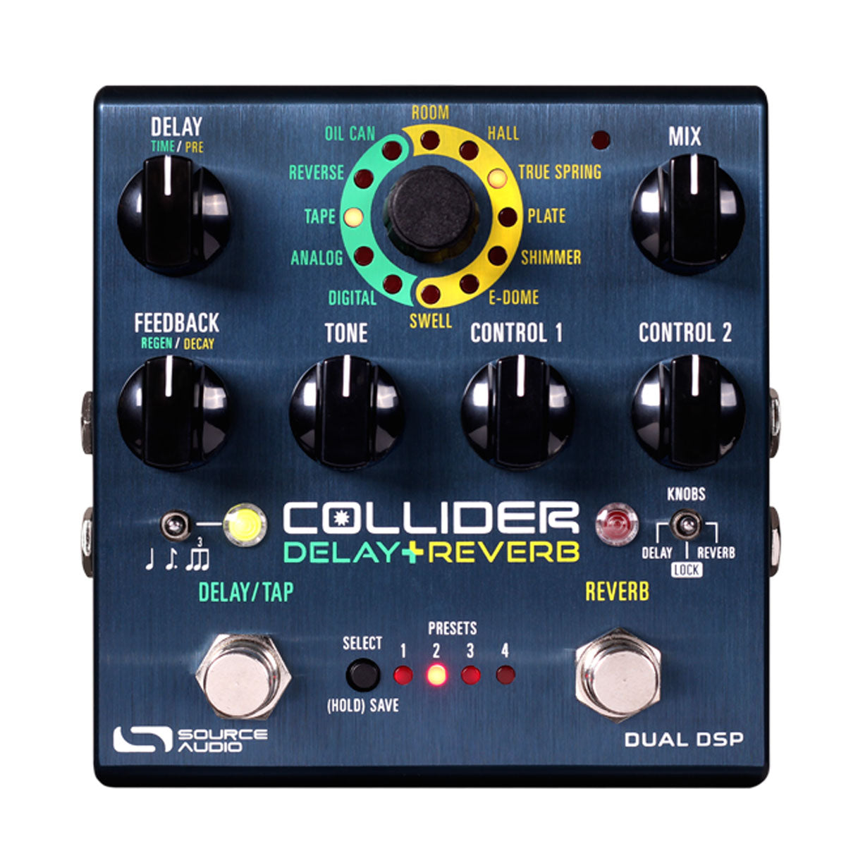 Source Audio One Series Collider Stereo Delay & Reverb Effects Pedal