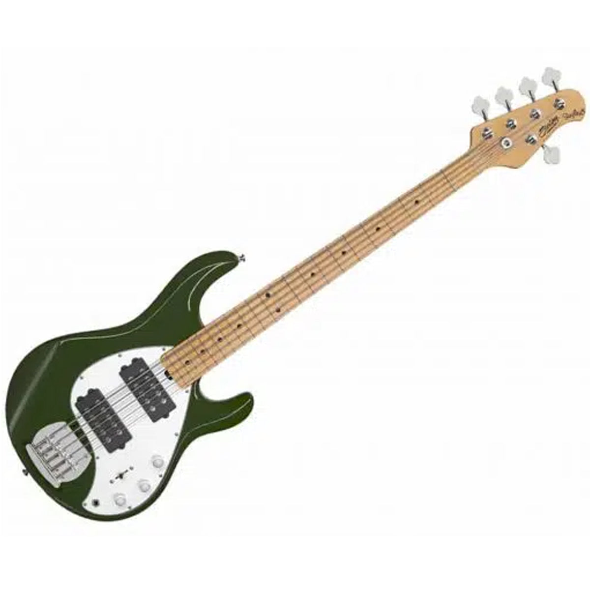 Sterling by Music Man StingRay5 RAY5 Bass Guitar 5-String HH Olive