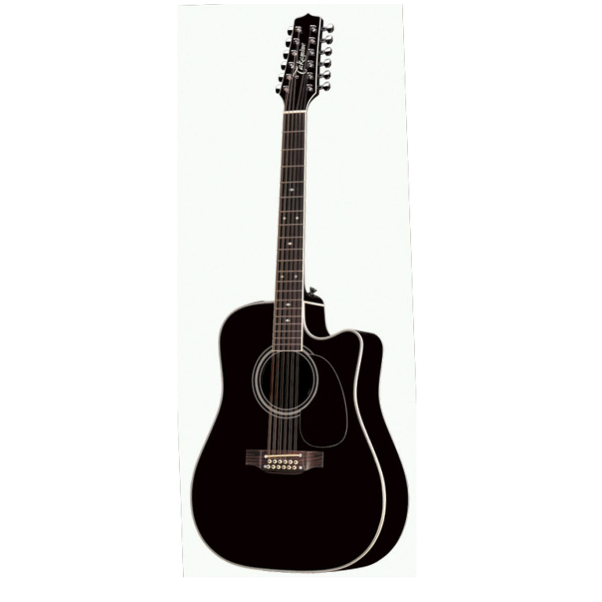 Takamine EF381SC Legacy Series Acoustic Guitar 12-String Dreadnought Black w/ Pickup