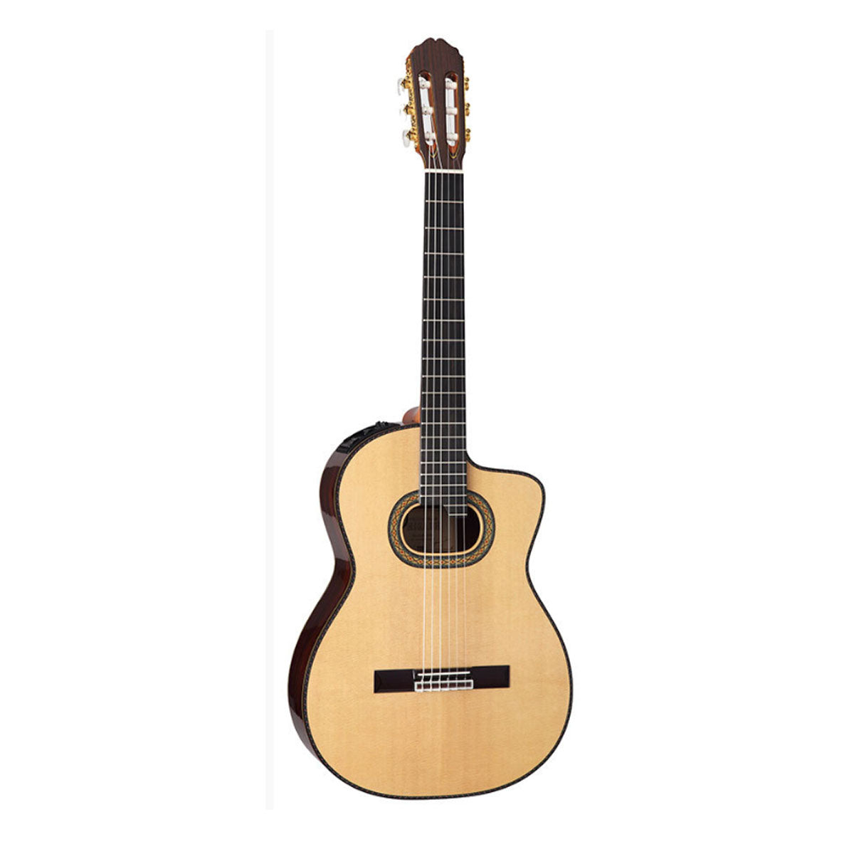 Takamine H90 Hirade Pro Series Classical Guitar Concert Natural w/ Cutaway &amp; Pickup