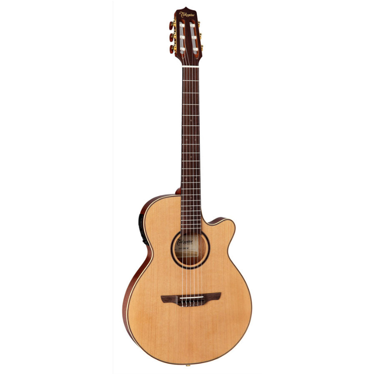 Takamine TSP148NC NS Thinline Classical Guitar Natural w/ Pickup