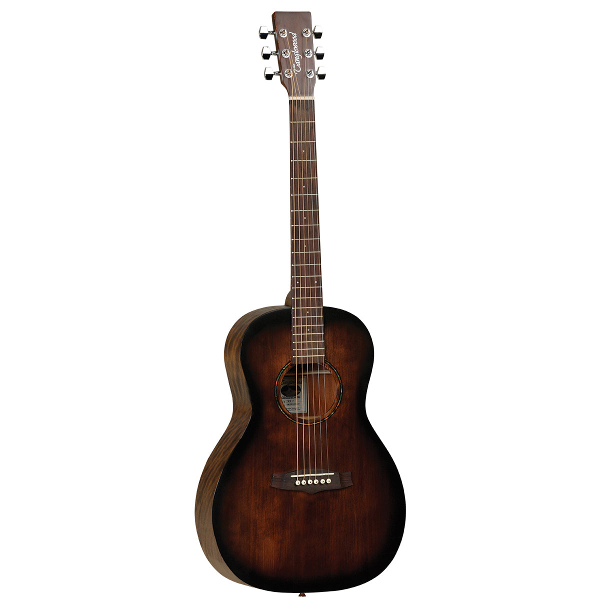 Tanglewood Crossroads Acoustic Guitar Parlour Whiskey Barrel Burst Satin