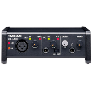 Tascam US-1x2HR High Resolution Versatile USB Audio Interface - 1 Mic, 2-IN/2-OUT