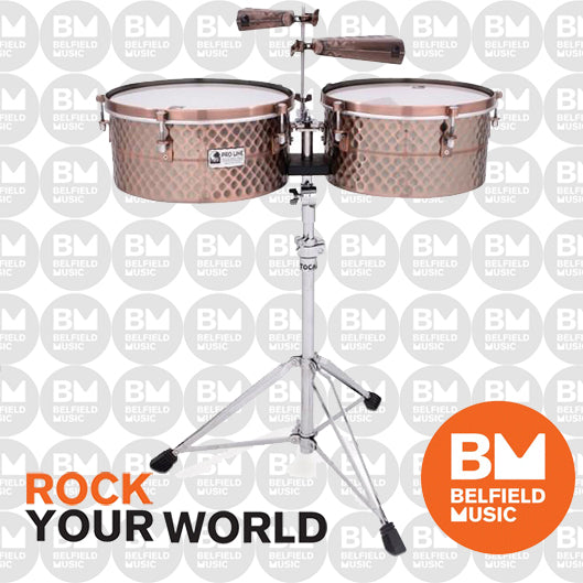 Toca Timbales 14'' & 15'' Inch Black Copper Timbale Set Pro Line TPT1415BC Buy Online