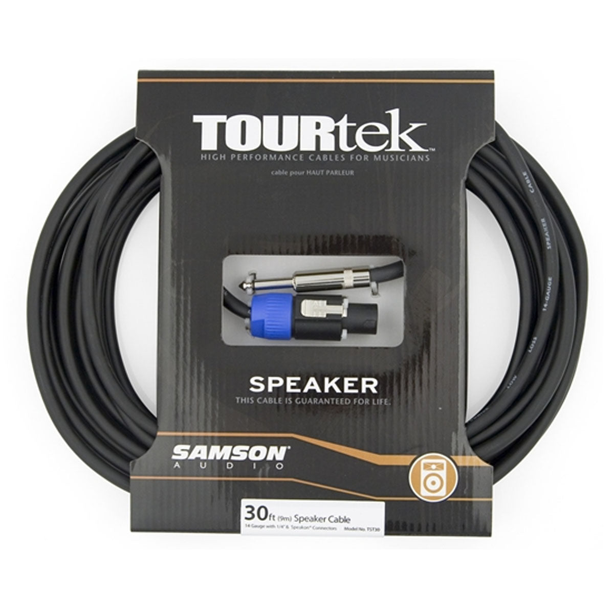 Tourtek: 30ft Speakon to Jack Speaker Cable (9.15m) TST-30 TST30