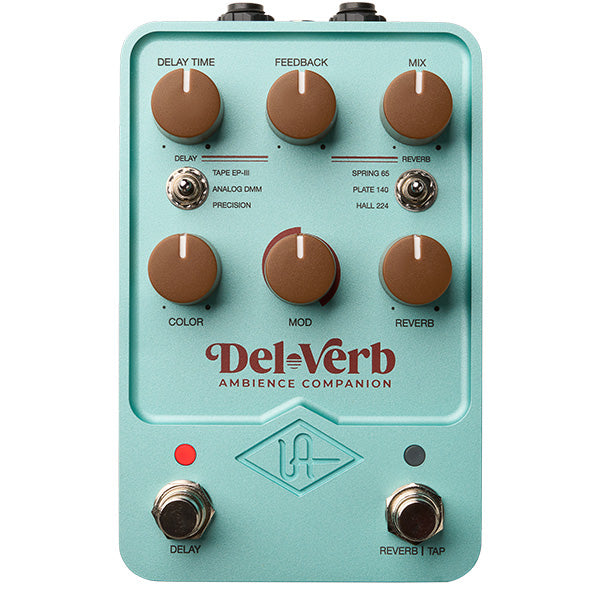 Universal Audio UAFX Del-Verb Delay Reverb Ambience Companion Effects Pedal