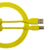 UDG Ultimate U95001 USB2 Cable A-B Yellow Straight 1m