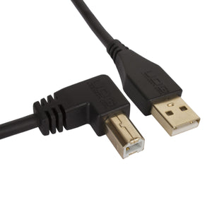 UDG Ultimate U95004 USB2 Cable A-B Black Angled 1m
