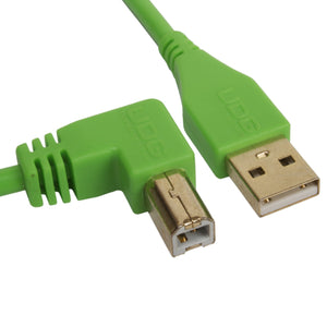 UDG Ultimate U95004 USB2 Cable A-B Green Angled 1m