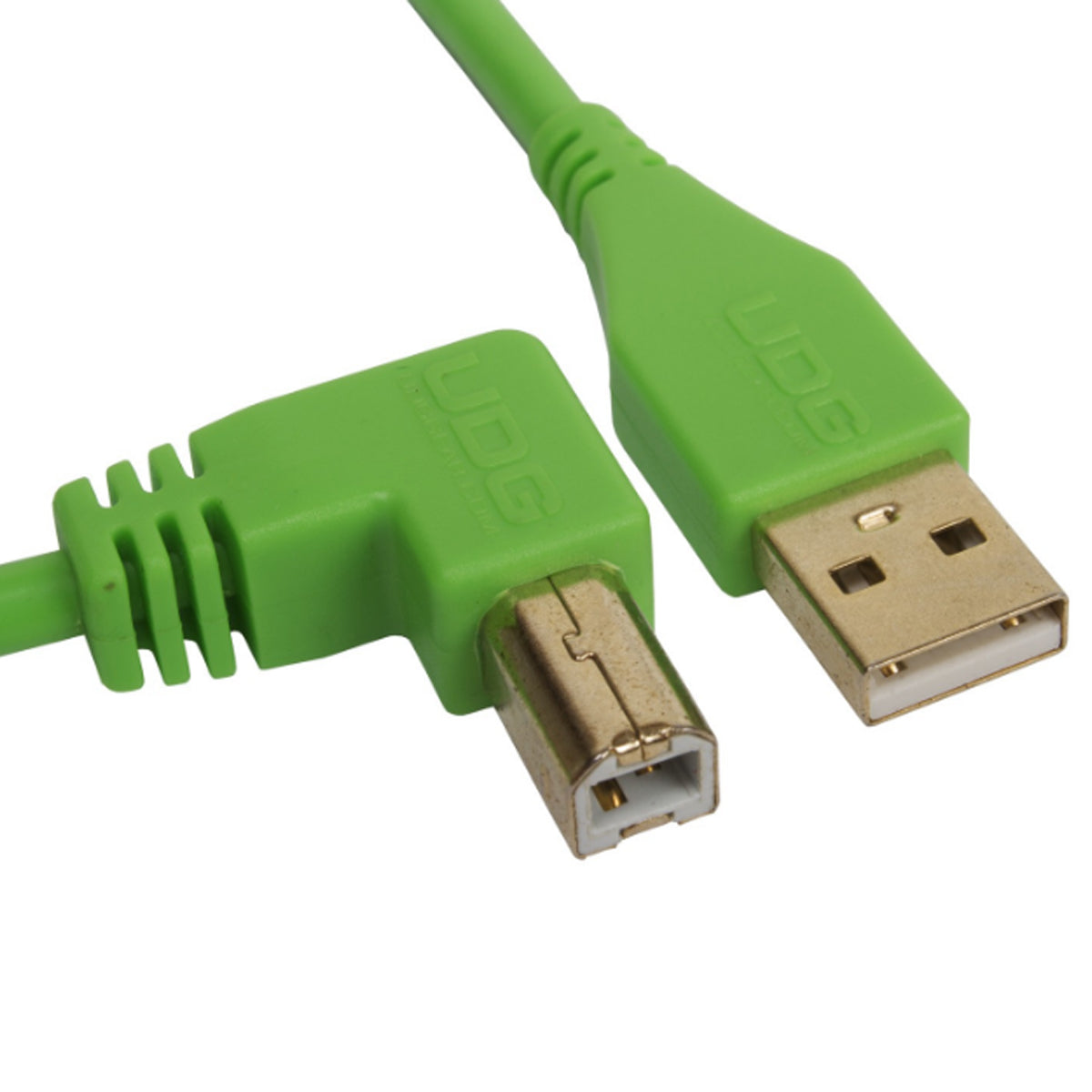 UDG Ultimate U95005 USB2 Cable A-B Green Angled 2m