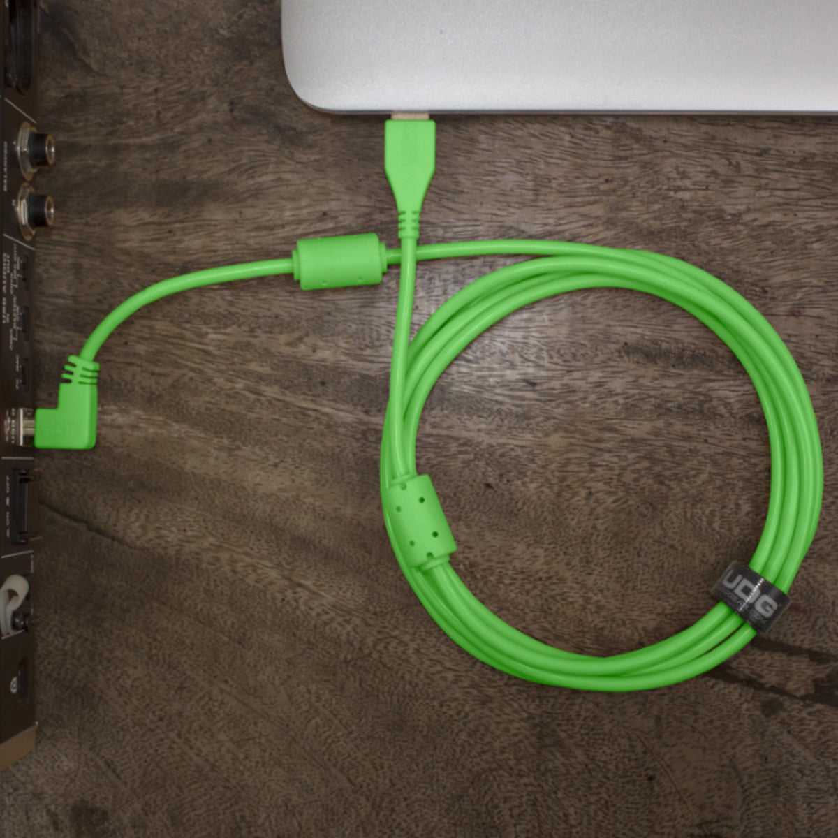 UDG Ultimate U95004 USB2 Cable A-B Green Angled 1m