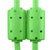 UDG Ultimate U95005 USB2 Cable A-B Green Angled 2m