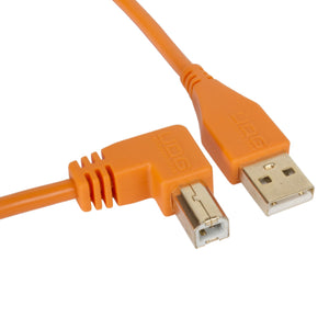 UDG Ultimate U95004 USB2 Cable A-B Orange Angled 1m