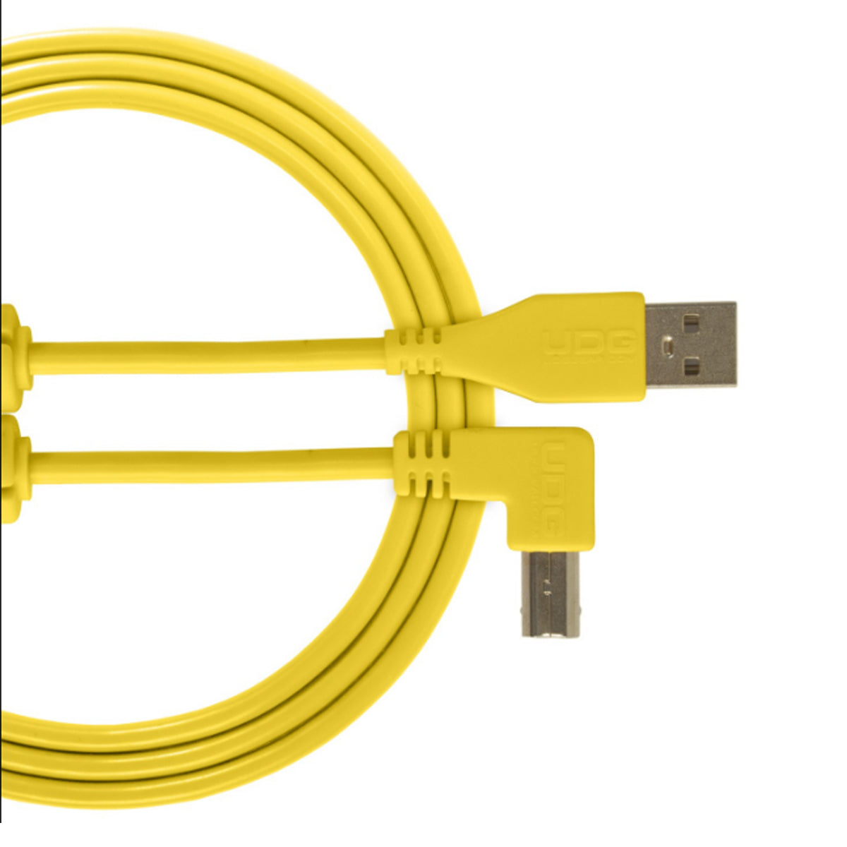 UDG Ultimate U95005 USB2 Cable A-B Yellow Angled 2m