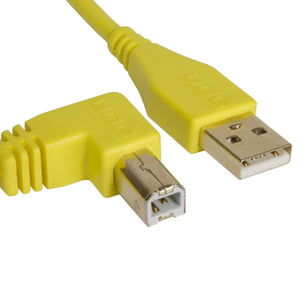 UDG Ultimate U95004 USB2 Cable A-B Yellow Angled 1m