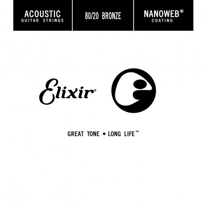 Elixir 15152 Acoustic Guitar Nanoweb 0.052 Single String
