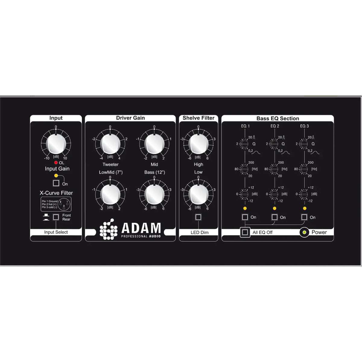 ADAM Audio S6X Studio Monitor 4-Way 2x12inch (Main Monitor)