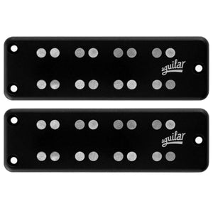 Aguilar Bass Guitar Pickups Super Double 4-String Dual Coal Soap Bar Set, D1 Size