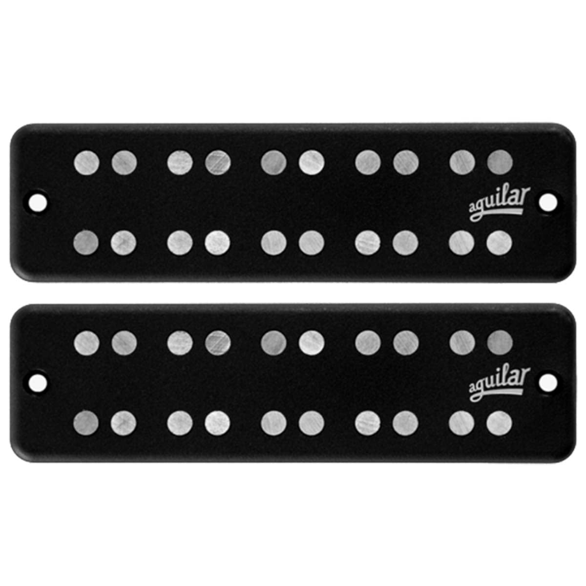 Aguilar Bass Guitar Pickups Super Double 5-String Dual Coal Soap Bar Set, D2 Size