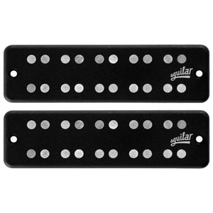 Aguilar Bass Guitar Pickups Super Double 5-String Dual Coal Soap Bar Set, D2 Size