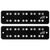 Aguilar Bass Guitar Pickups Super Double 5-String Dual Coal Soap Bar Set, D2 Size