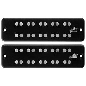 Aguilar Bass Guitar Pickups Super Double 5-String Dual Coal Soap Bar Set, D4 Size