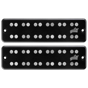 Aguilar Bass Guitar Pickups Super Double 6-String Dual Coal Soap Bar Set, D4 Size